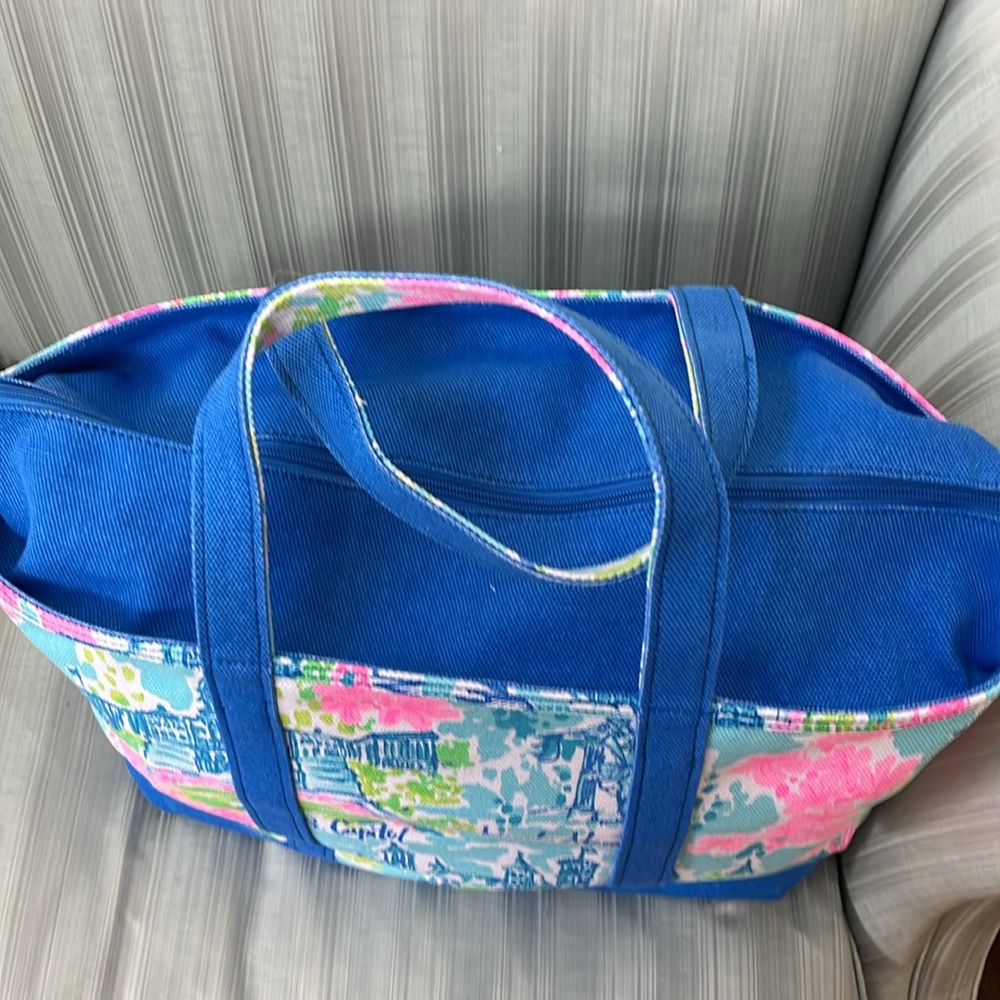 Lilly Pulitzer Mercato Tote "Lilly Loves DC" - NWT - Picture 6 of 11